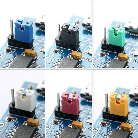 Standard Computer Jumper Caps Header Pin Shunt Short Circuit 2-Pin Standard Computer Jumper Caps Header Pin Shunt Short Circuit 2-Pin