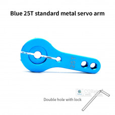 25T Servo Metal Arm - Blue (with Allen Wrench)