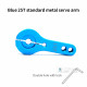 25T Servo Metal Arm - Blue (with Allen Wrench) 25T Servo Metal Arm - Blue (with Allen Wrench)