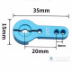 25T Servo Metal Arm - Black (with Allen Wrench)
