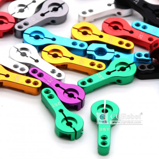 25T Servo Metal Arm - Black (with Allen Wrench)