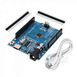 UNO-R3 Development Board (CH340) Blue USB Cable 1m