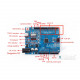 UNO-R3 Development Board (CH340) Blue USB Cable 1m