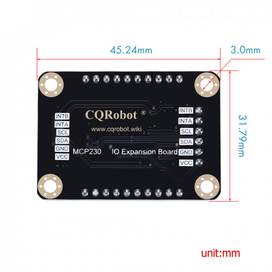 MCP23017 IO Expansion Board for Raspberry Pi, Micro:bit, Arduino and STM32. MCP23017 IO Expansion Board for Raspberry Pi, Micro:bit, Arduino and STM32.