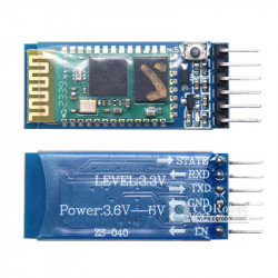 Bluetooth Module With Baseboard HC-05 (6-Pin) Master-Slave Integrated With Buttons/Compatibility Board