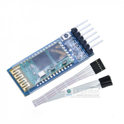 Bluetooth Module With Motherboard HC-05 (6-Pin) Master-Slave Integrated With Buttons/Compatible Board & Cable