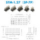 SMT Dual Row Patch 1.27mm - 3 / 4 / 5 / 6 / 7 Pin Mother Seat and Pin Header Kit SMT Dual Row Patch 1.27mm - 3 / 4 / 5 / 6 / 7 Pin Mother Seat and Pin Header Kit