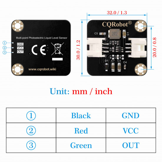 Contact Multi-point Photoelectric Liquid Level Sensor Contact Multi-point Photoelectric Liquid Level Sensor