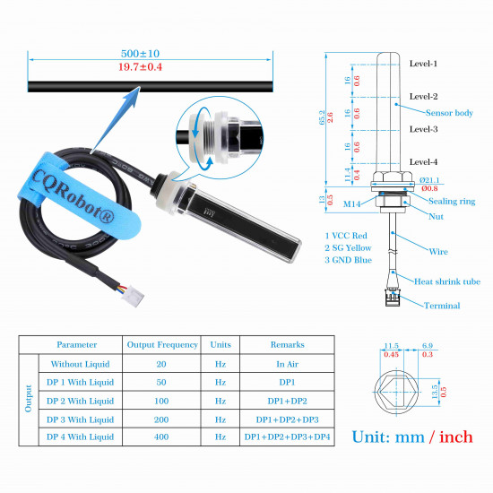Contact Multi-point Photoelectric Liquid Level Sensor Contact Multi-point Photoelectric Liquid Level Sensor