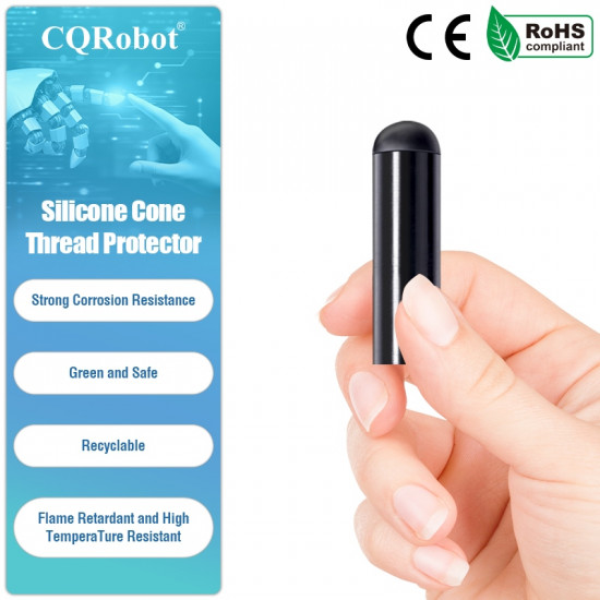 Black Silicone End Caps M6*25mm (50pcs) 