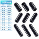 Black Silicone End Caps M6*25mm (50pcs) 