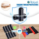 Black Silicone End Caps M6*25mm (50pcs) 