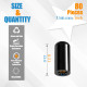 Black Silicone End Caps M6*13mm (80pcs) 
