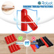 Red Silicone End Caps M5*13mm (100pcs) 