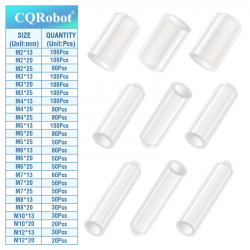White Silicone End Caps M3*25mm (100pcs) 