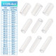 White Silicone End Caps M7*20mm (50pcs) 
