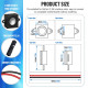 Passive Mini Speaker 4Ω 3W, DuPont 2.54mm Interface.