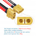 30A - XT60 Male / Female Terminal to 2.5-4 OT Terminal (M4) Connector Adapter Cable