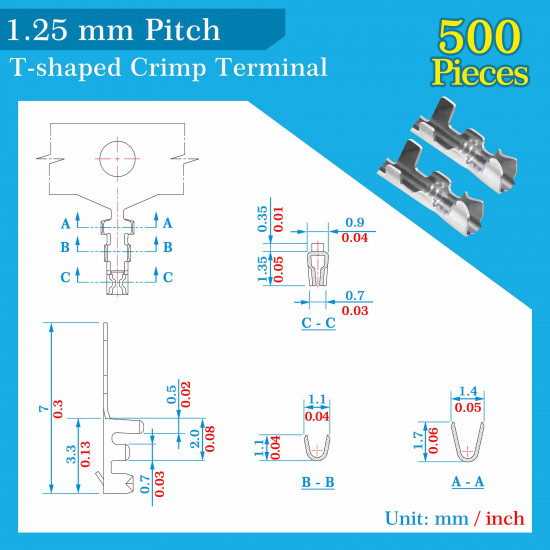 1.25mm Pitch 10 Pin Connector Kit 1.25mm Pitch 10 Pin Connector Kit