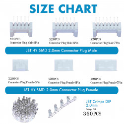 JST HY SMD - 5 / 6 / 7 Pin Connector Kit