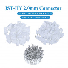 JST HY 2.0 mm 2-Pin Connector Kit JST HY 2.0 mm 2-Pin Connector Kit