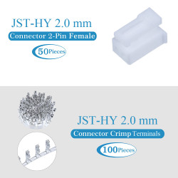 JST HY 2.0 mm 2-Pin Connector Kit
