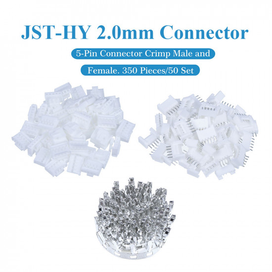 JST HY 2.0 mm 5-Pin Connector Kit JST HY 2.0 mm 5-Pin Connector Kit