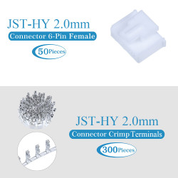 JST HY 2.0 mm 6-Pin Connector Kit
