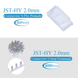 JST HY 2.0 mm 8-Pin Connector Kit