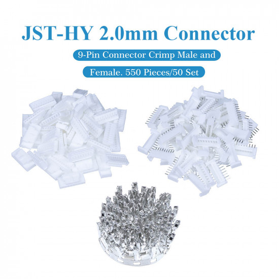 JST HY 2.0 mm 9-Pin Connector Kit JST HY 2.0 mm 9-Pin Connector Kit