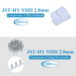 JST HY SMD 2.0 mm 3-Pin Connector Kit