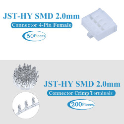 JST HY SMD 2.0 mm 4-Pin Connector Kit