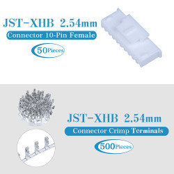 JST XHB 2.54 mm 10-Pin Connector Kit