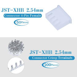 JST XHB 2.54 mm 4-Pin Connector Kit