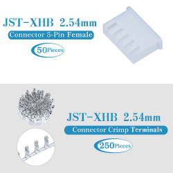 JST XHB 2.54 mm 5-Pin Connector Kit