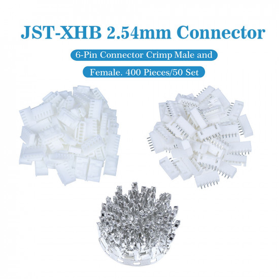 JST XHB 2.54 mm 6-Pin Connector Kit JST XHB 2.54 mm 6-Pin Connector Kit