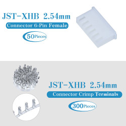 JST XHB 2.54 mm 6-Pin Connector Kit