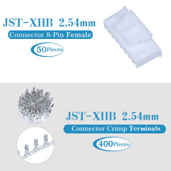 JST XHB 2.54 mm 8-Pin Connector Kit