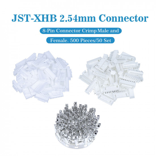 JST XHB 2.54 mm 8-Pin Connector Kit JST XHB 2.54 mm 8-Pin Connector Kit