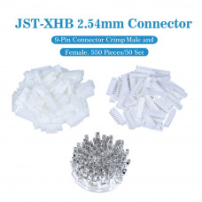 JST XHB 2.54 mm 9-Pin Connector Kit