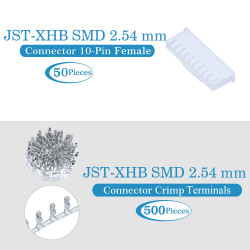 JST XHB SMD 2.54 mm 10-Pin Connector Kit
