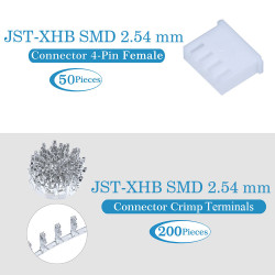 JST XHB SMD 2.54 mm 4-Pin Connector Kit
