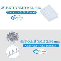 JST XHB SMD 2.54 mm 5-Pin Connector Kit