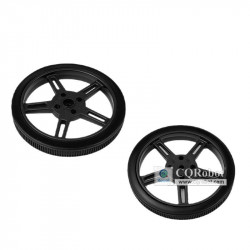 5908-25T Wheels Compatible with 360 Servo (995/996) Interface Black