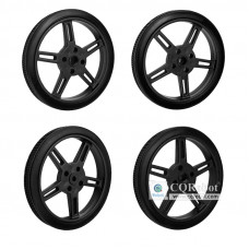 Silicone Tire 5908-535 Compatible With TT Motor Interface Black