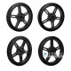 5908-25T Wheels Compatible with 360 Servo (995/996) Interface Black