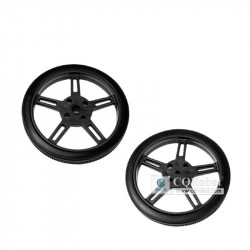 5908-20T Wheels Compatible with 9G Servo (SG90) Interface Black