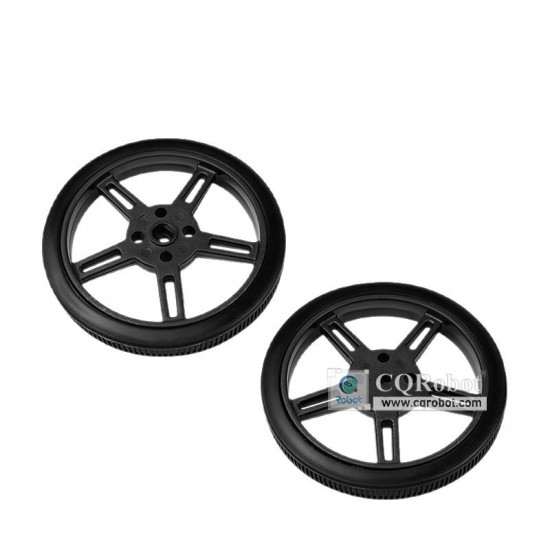 5908-535 Wheels compatible with TT motor interface Black 5908-535 Wheels compatible with TT motor interface Black