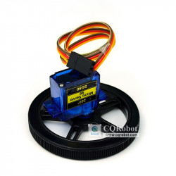 SG90 360° Continuous Rotation Servo with Wheel