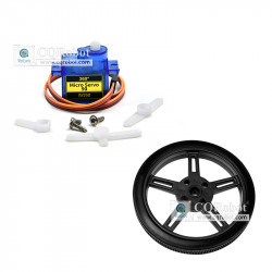 SG90 360° Continuous Rotation Servo with Wheel